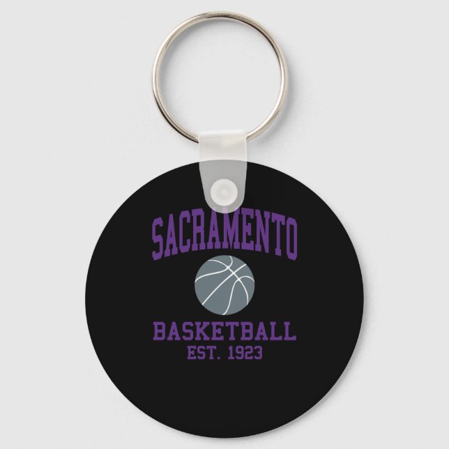 Sacramento Basketball  Keychain (Front)