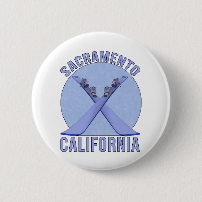 Sacramento, California 2 Inch Round Button (Front)