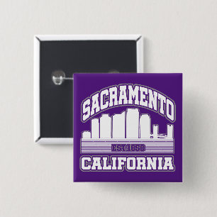 Sacramento,California 2 Inch Square Button
