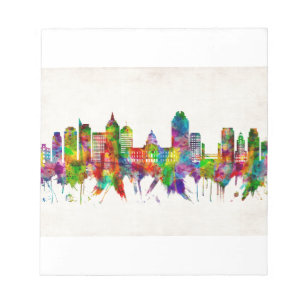 Sacramento California Skyline Notepad