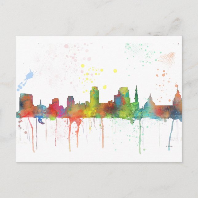 SACRAMENTO, CALIFORNIA SKYLINE POSTCARD (Front)