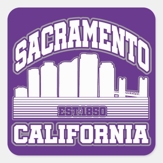 Sacramento,California Square Sticker (Front)