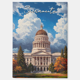Sacramento California State Capitol Magnet