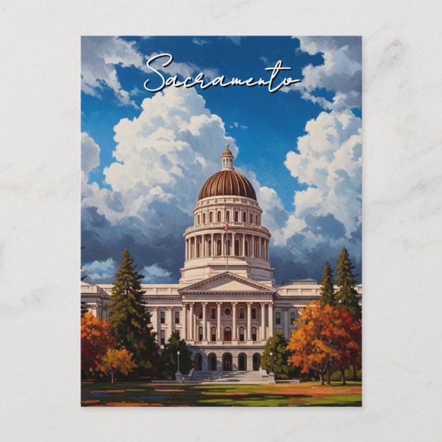 Sacramento California State Capitol Postcard (Front)