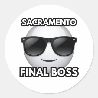 Sacramento Californie Boss Final Autocollant Cool