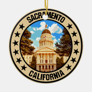 Sacramento                                         ceramic ornament