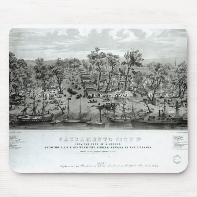 Sacramento City, California Mouse Pad (Front)
