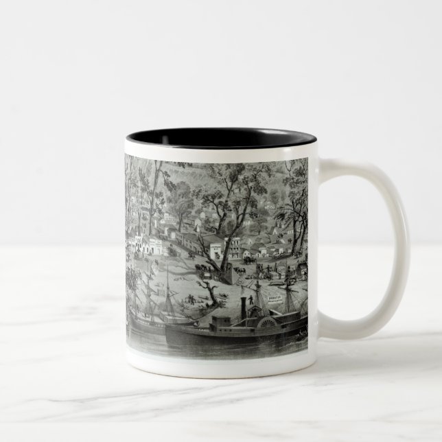 Sacramento City, California Two-Tone Coffee Mug (Right)