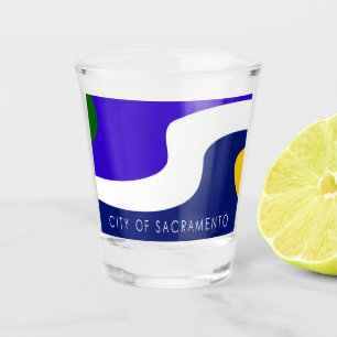 Sacramento city flag shot glass