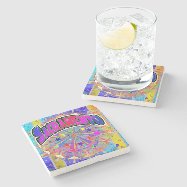 Sacramento Cosmic Unity Coaster (Side)