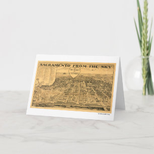 Sacramento from the Sky, 1923 Card