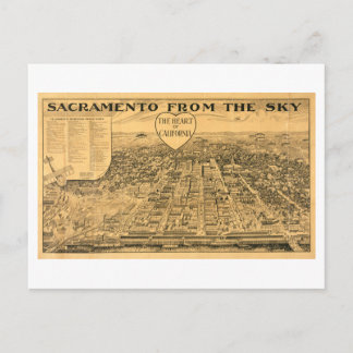 Sacramento from the Sky, 1923 Postcard