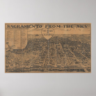 Sacramento From The Sky Poster