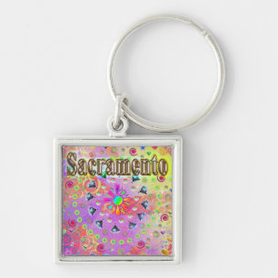 Sacramento Lucky Golden Keychain