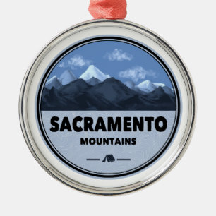 Sacramento Mountains New Mexico Camping Metal Ornament