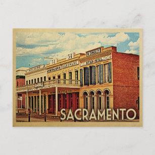 Sacramento Postcard California Vintage Travel