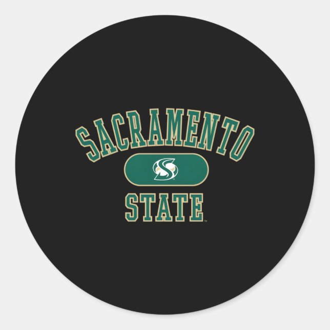Sacrato State Hornets Varsity Classic Round Sticker (Front)