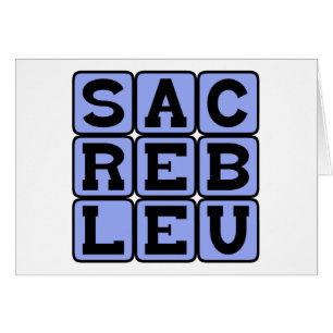 Sacré Bleu, argot français