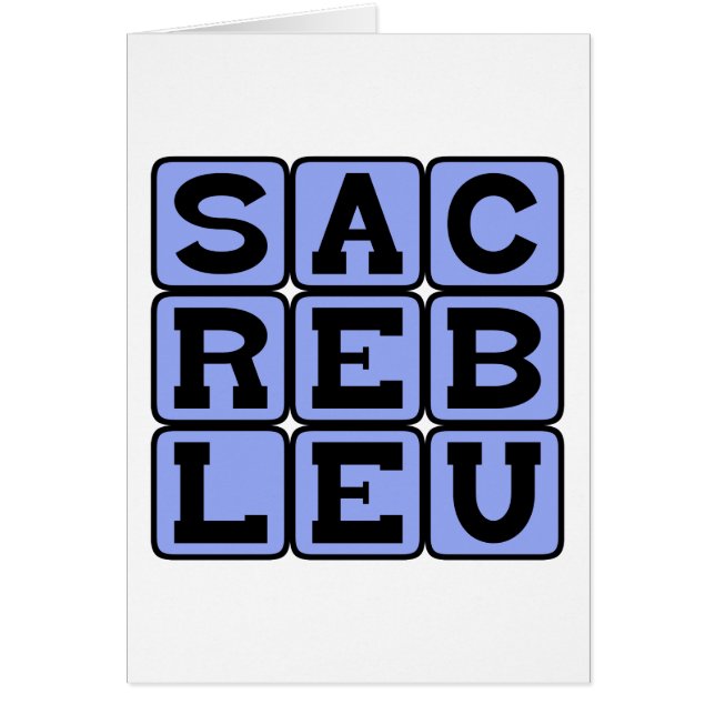 Sacré Bleu, French Slang (Front)