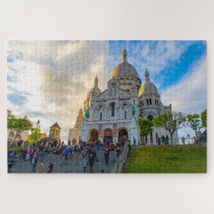 Sacre Coeur Basilique in Montmartre, Paris, France Jigsaw Puzzle
