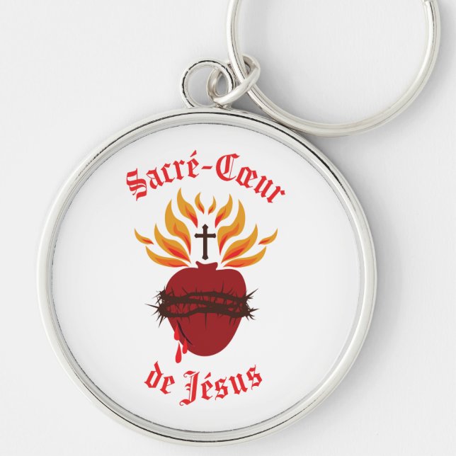 Sacré-Cœur de Jésus/Sacred Heart of Jesus Keychain (Front)