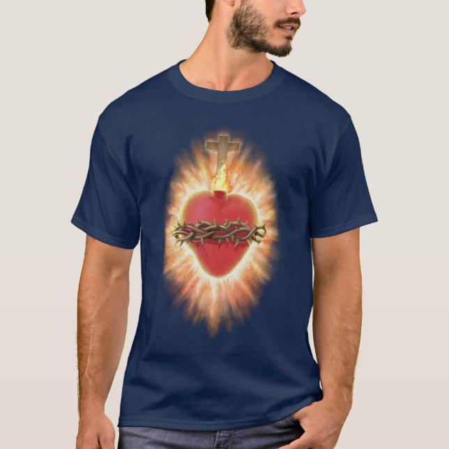 Sacré Coeur de Jésus T-shirt (Devant)
