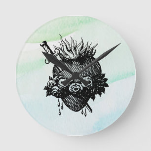 Sacré Coeur de Marie Horloge ronde