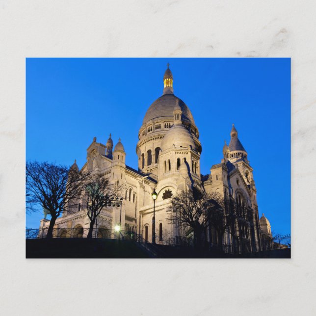 Sacre Coeur during twilight Postcard (Front)