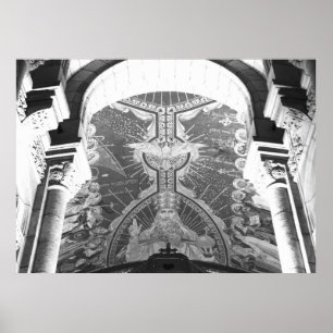 Sacré-Cœur Holy spirit Apsis Christusmosaik Mosaik Poster
