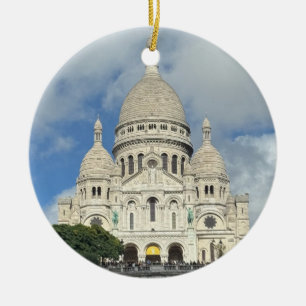 Sacre Coeur, Montmartre, Paris, France Ceramic Ornament