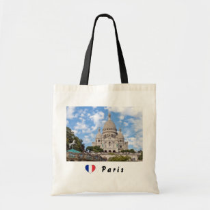 Sacre Coeur on Montmartre hill - Paris, France Tote Bag