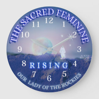 Sacré Féminin en Éveil - Horloge Murale Mère Marie