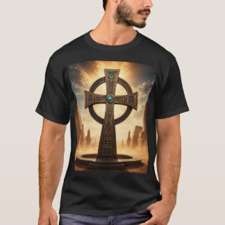 Sacred Ancestral Cross Temple African Spirituality T-Shirt