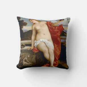 Sacred and Profane Love, Tiziano Vecelli, 1515 Throw Pillow