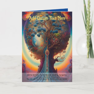 Sacred Art Mystical Tree of Life Spiritual Dreamer Card
