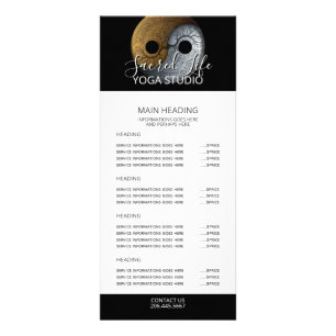 Sacred Balance   Yin Yang Symbol Rack Card