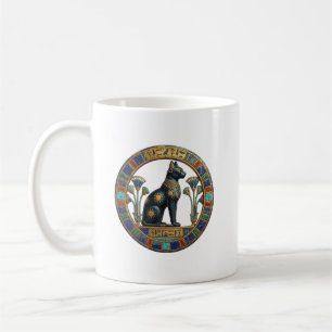 Sacred Bastet: Ancient Egyptian Cat Goddess Coffee Mug