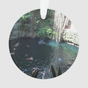 Sacred Blue Cenote, Ik Kil, Mexico #2 Ornament