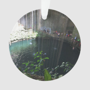 Sacred Blue Cenote, Ik Kil, Mexico Ornament