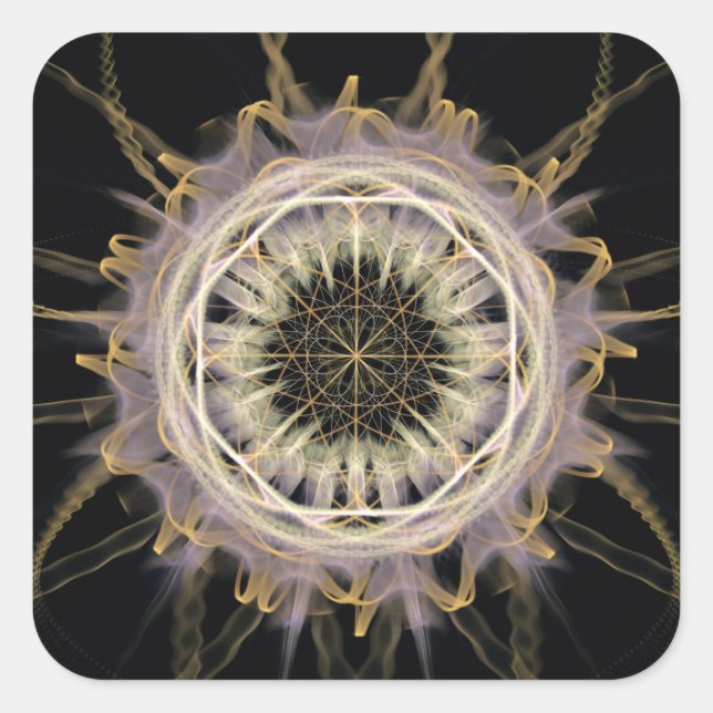 Sacred composition square sticker (Front)