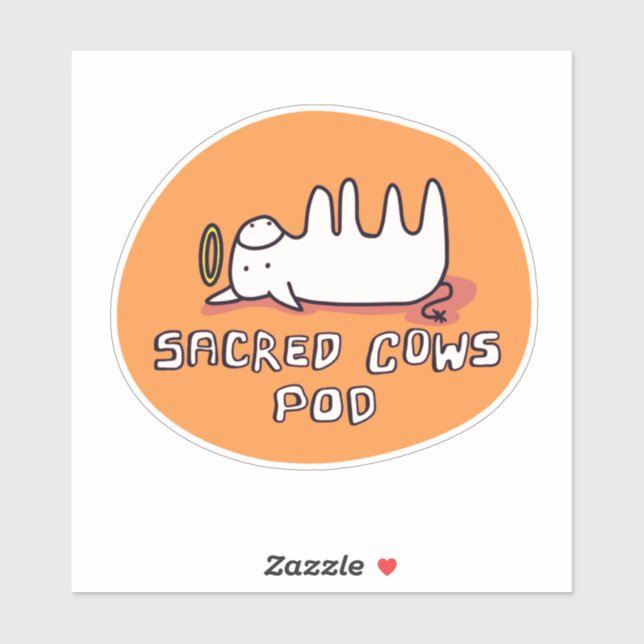 Sacred Cows Pod Sticker (Sheet)