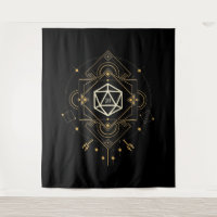 Sacred D20 Dice Minimalist Geometry Tabletop RPG