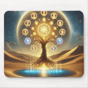 Sacred Desert Tree of Life Mouse Pad
