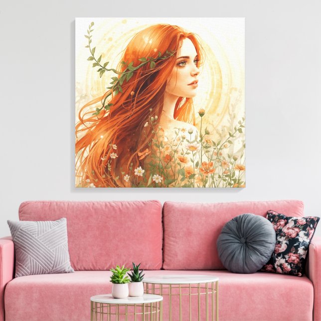 Sacred Earth Goddess Boho Wall Art | Divine Femine (Insitu(LivingRoom))