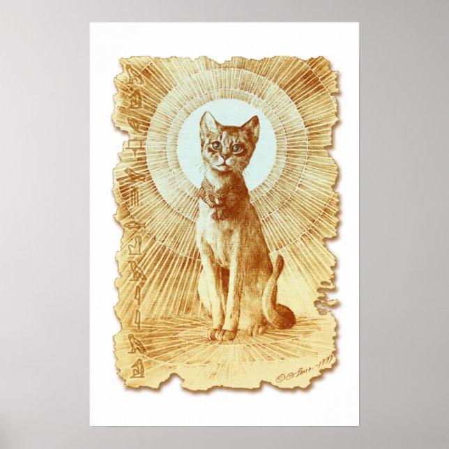 Sacred Egyptian Royal Cat Poster (Front)