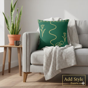 Sacred Egyptian Symbols Abstract Art Throw Pillow