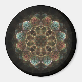 Sacred esoteric fractal fairy pattern magnet