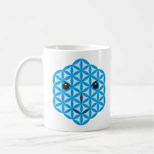 Sacred face - Arcturian, 01 Blue. Coffee Mug