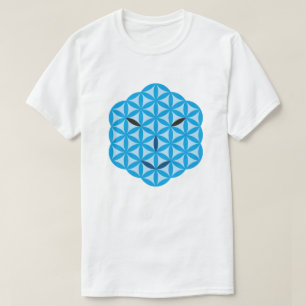 Sacred face - Arcturian, Blue. T-Shirt