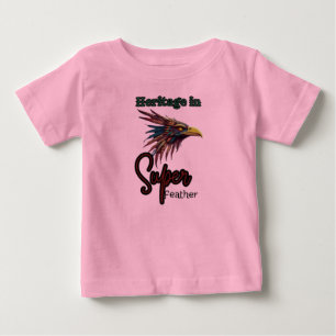 "Sacred Flight: Walua Bird Face Design" Baby T-Shirt